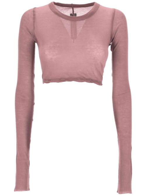 Top in cotone organico rosa Rick Owens | RP01D2220UC63